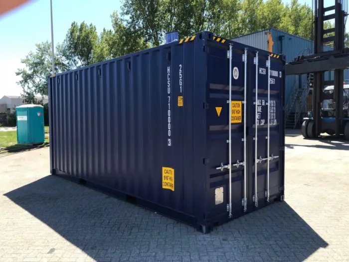 Contentor de 20 pés High Cube com piso em aço