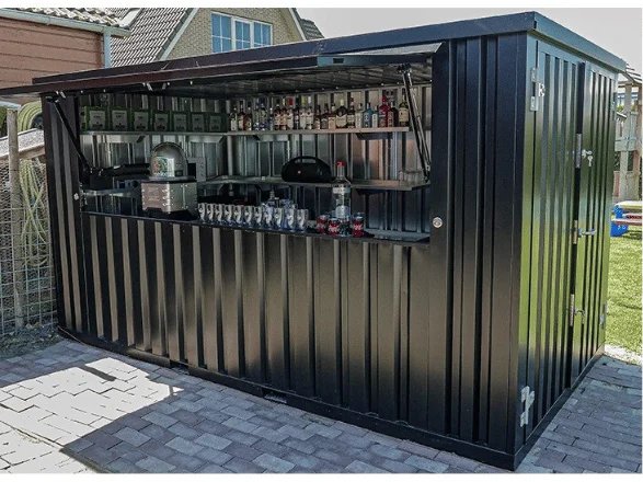 Container bar smontabile 3×2 m – Soluzione compatta e versatile