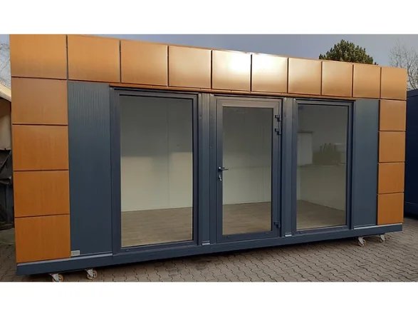 Bürocontainer 18 m² mit Sanitärbereich